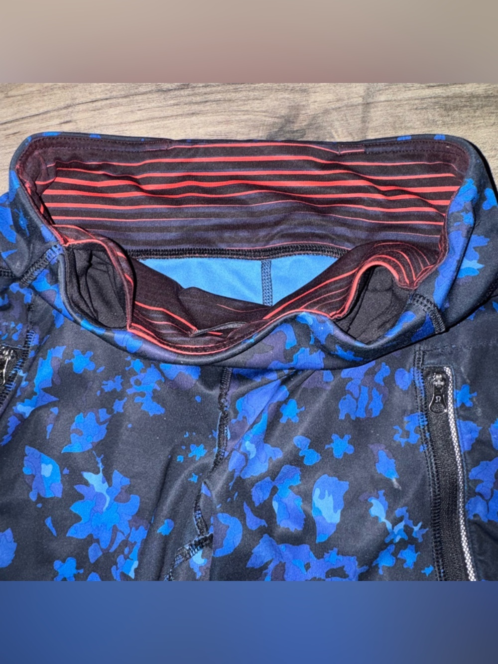 Lululemon Fast and Free High Rise Tight Blue Camo Print 5 Pocket Sz 6 - Picture 5 of 15